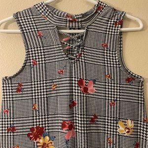 Edgy Floral Summer Dress